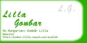 lilla gombar business card